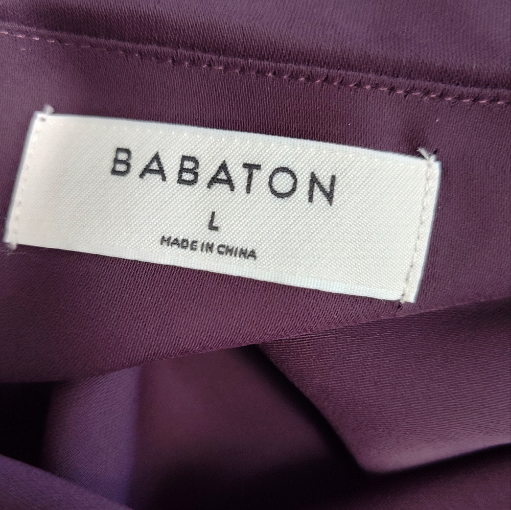 Aritzia Babaton Cowlneck Camisole Tank Top Large - Deep Purple - Picture 4 of 6
